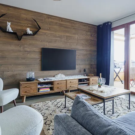 Apartment Fermes De L'alpe Chez Robin- Flambant Neuf Et Magnifique 4 Plein Sud *